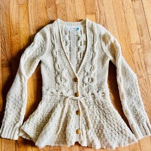 Anthropologie Sparrow cream sweater